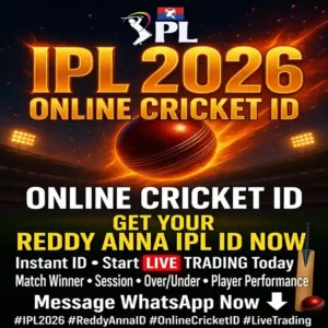 IPL 2026 Online Cricket ID — Get Your Reddy Anna IPL ID